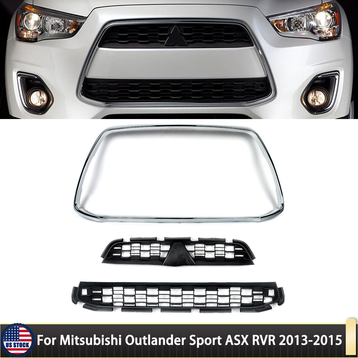 三菱アウトランダー 2016-2019 スポーツ ASX RVR フロントバンパー