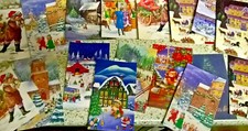 20 Assorted 1970/80&rsquo;s Vintage Christmas Cards with traditional greetings
