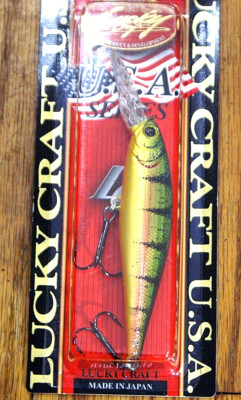 Lucky Craft Pointer 78DD, Northern YellowPerch color 3'', 3/8 oz. PT78DD-807NYPC