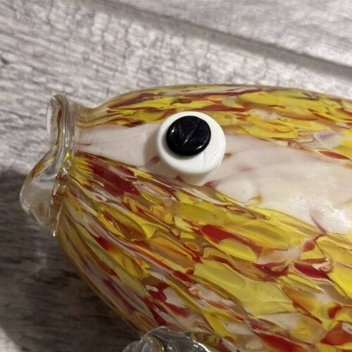 Vintage schöne Murano mundgeblasene Glas bunte Fisch Figur Kunstglas 10" - Bild 7 von 13