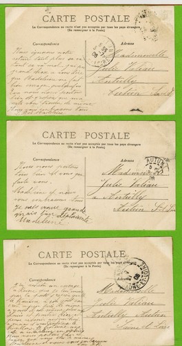 1900-Série complète- 6 CPA-Fantaisie-C&C-Couple femme-Amours Napolitaines-A.22 - Picture 3 of 5