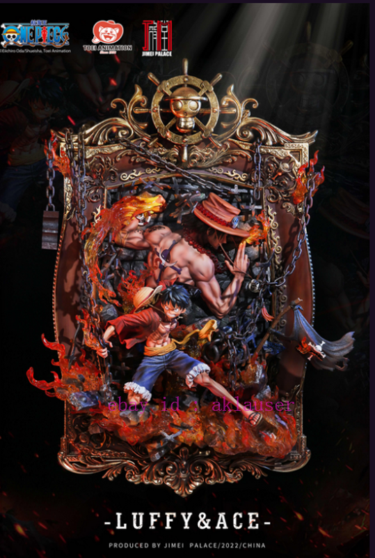 Jimei Palace One Piece Monkey D. Luffy & Portgas·D· Ace Gk Resin