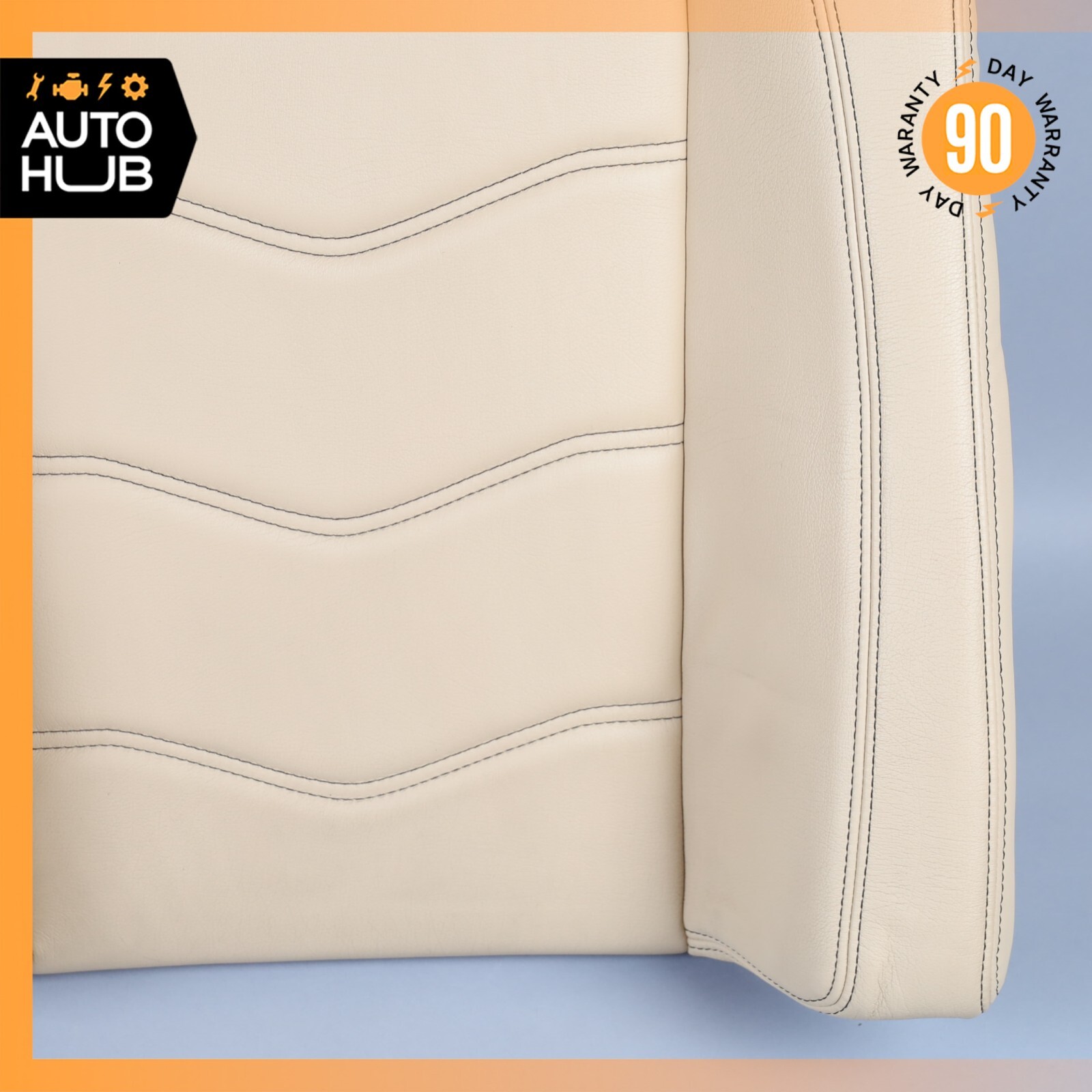 08-12 Maserati GranTurismo M145 Rear Upper Top Seat Cushion Beige OEM