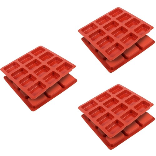 3 Pieces Silikonschokoladenform Kuchenform Zum Backen Mini-Brotpfanne - Bild 11 von 12