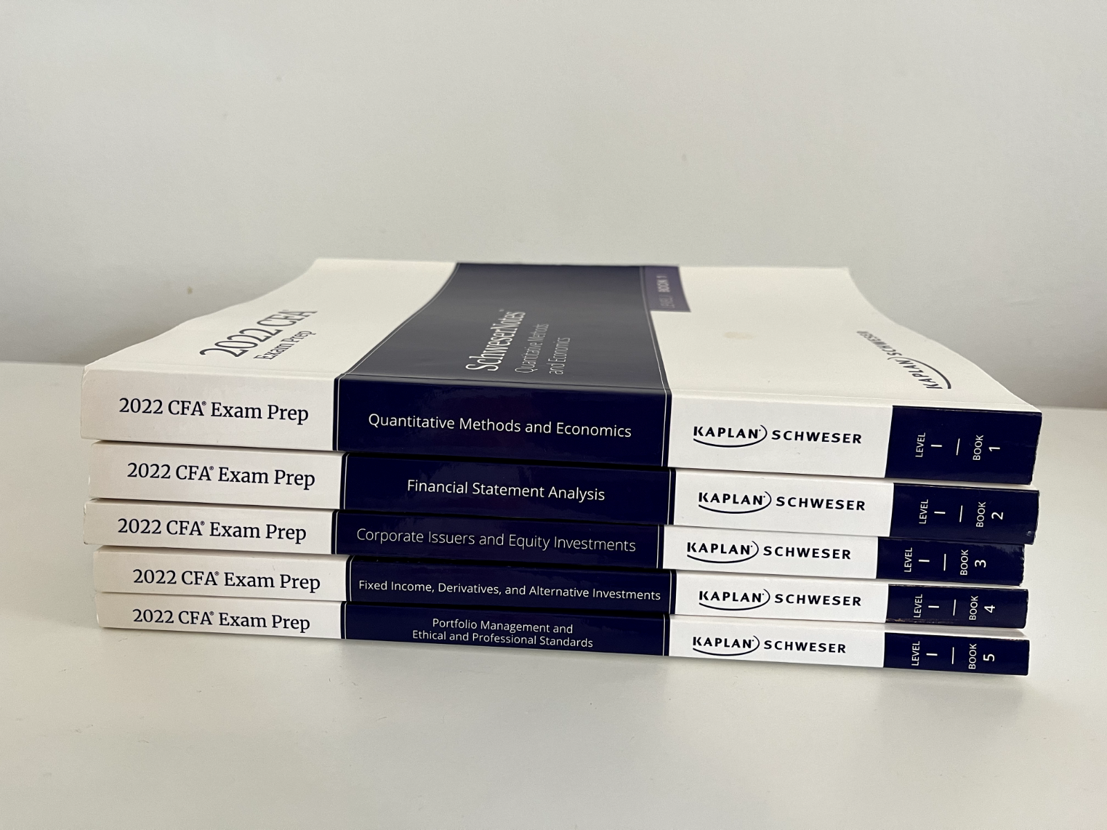 CFA Level 1 2022 Kaplan Schweser 5 Vols Study Guides Workbooks-image