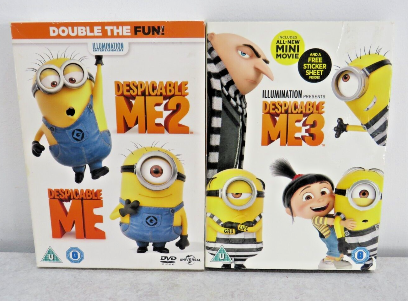 Despicable Me, Despicable Me 2, Despicable Me 3 DVD
