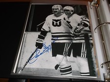 DAVE BABYCH VANCOUVER CANUCKS HARTFORD WHALERS SIGNED 8 X 10 MATTE PHOTO (C) 