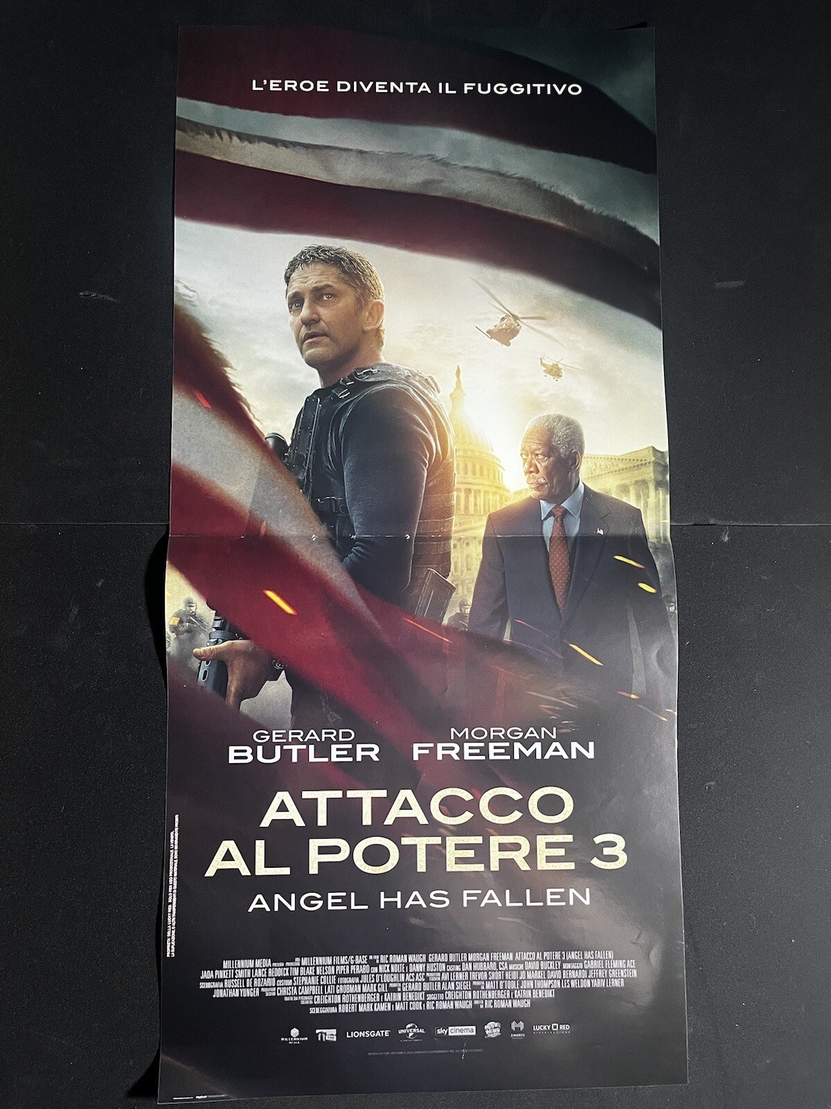 Locandina originale film Attacco al potere 3 - Angel Has Fallen (2019) - Regia di Ric Roman Waugh