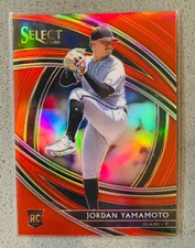 2020 Panini Select Baseball #149 Jordan Yamamoto /199 Red Prizm Premier Level