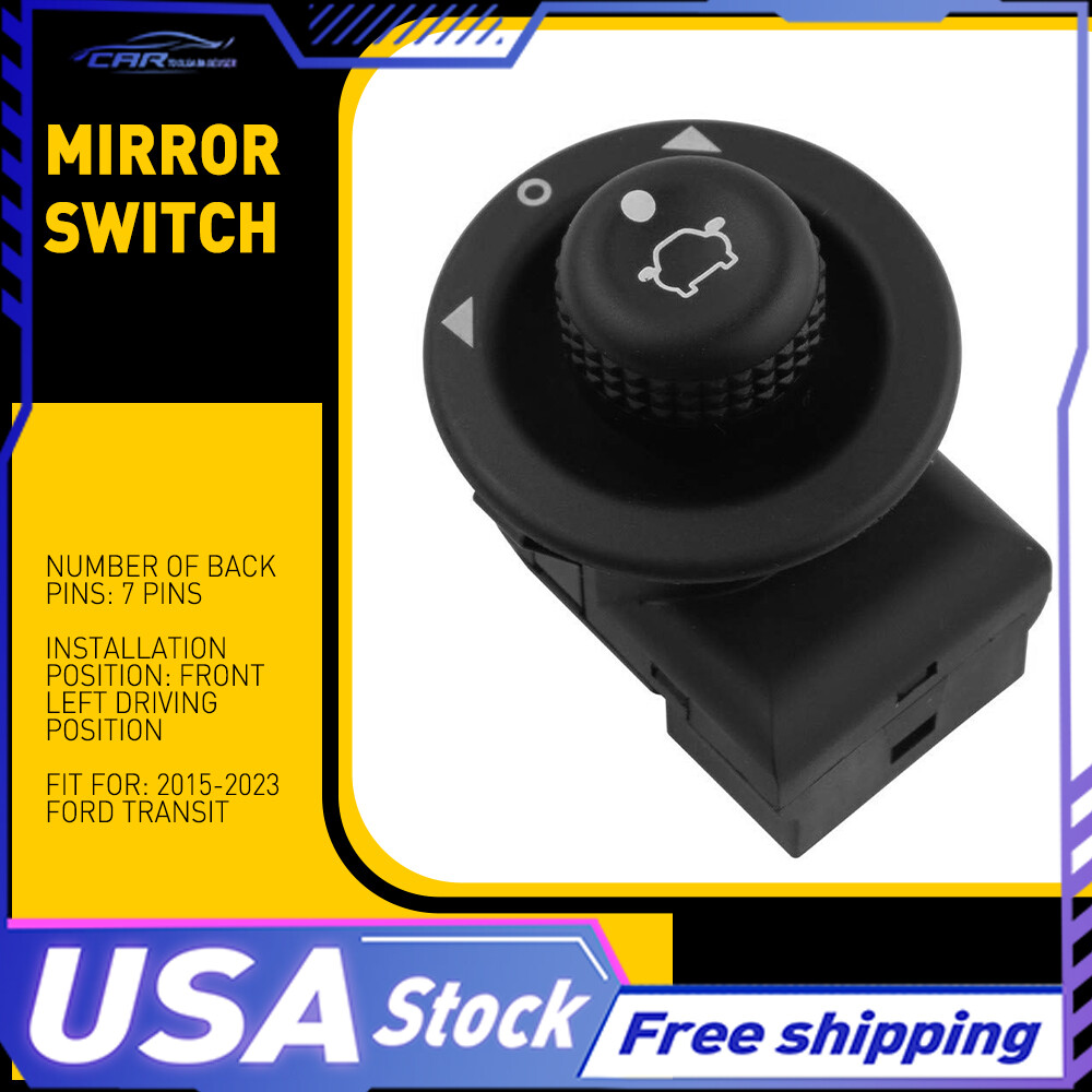 NEW For Ford 15-23 Lever TRANSIT On Mirror Adjustment Switch Control Button Dash