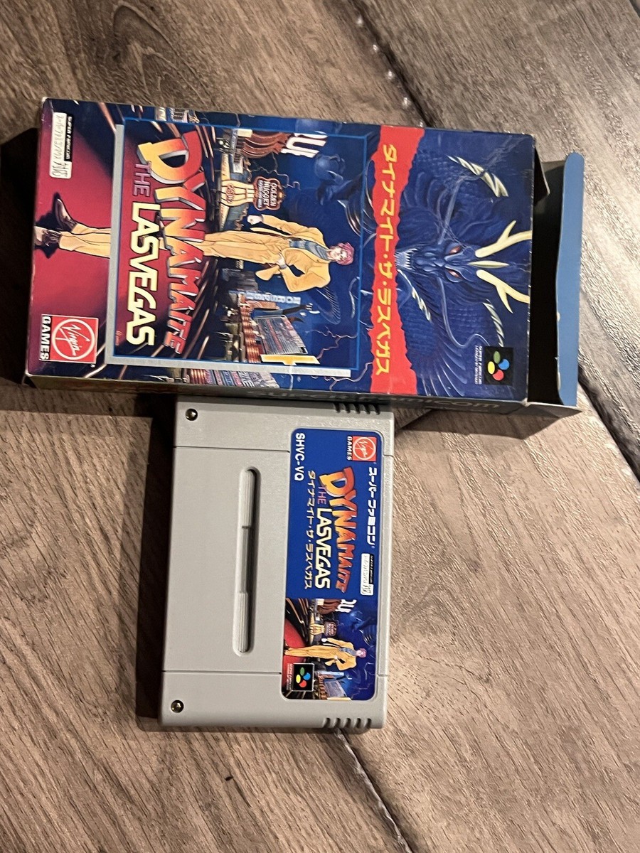 Dynamite the Las Vegas (Nintendo Super Famicom SFC) WITH BOX NO
