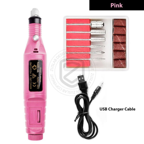 Electric Nail Drill Bits 12File Tool Set Machine Acrylic Art Manicure Pen Shaper - Picture 13 of 14
