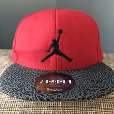 Nike Air Jordan Jumpman Snapback Flatbill Hat - Youth Size 4/7 - Elephant Print