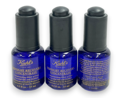 Kiehl's Midnight Recovery Conecentrate (0.5fl.oz/15ml) Lot Of 3