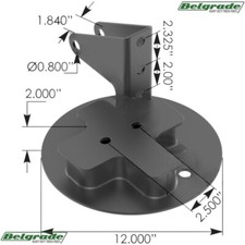 Mht1000 Mounting Plate Lhroadside Hendrickson C201911