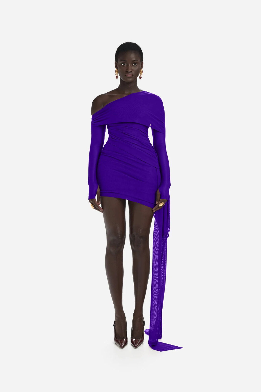BBX Brand Mesh Dress Purple - Size Small (New with tags) RRP225