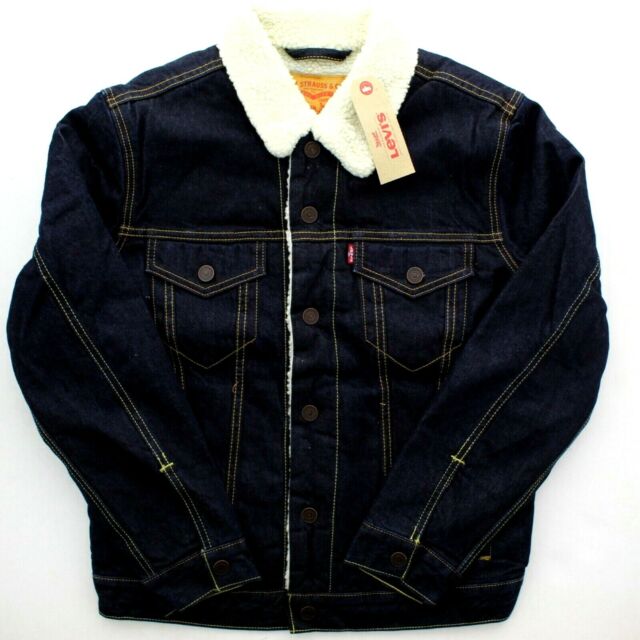 levi jean jacket with wool lining