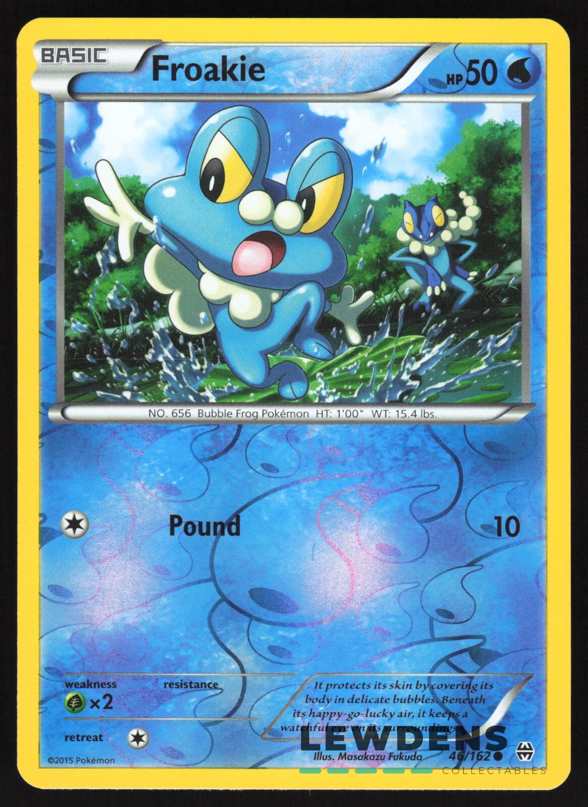 Froakie - 46/162 - Reverse Holo Common - XY Breakthrough - Pokemon