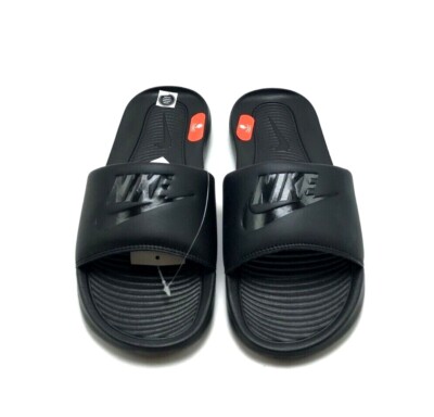 NEW* Men NIKE VICTORI ONE SLIDES BLACK/BLACK (CN9675 003