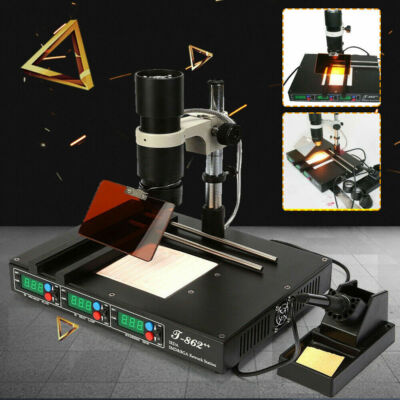 T862++ Infrared Irda BGA SMD SMT Welder Reflow Rework Machine Soldering Station