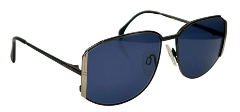 Gafas de sol vintage Silhouette M6068 Gunmetal dorado ovaladas Austria con lentes nuevas Foto 2 de 4