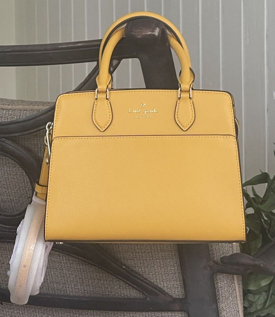 ■DE MERIEL■ Kate Mini Bag Mustard Kate Bag KATE SPADE MADISON SMALL MINI CROSSBODY BAG SATCHEL DAFFODIL