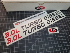 3.0l Turbo Diesel Decals 2pk Duramax Truck Stickers 2019-2026 Silverado Sierra