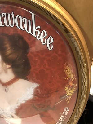 Vintage 1976 Old Milwaukee Victorian Lady Beer Sign | eBay