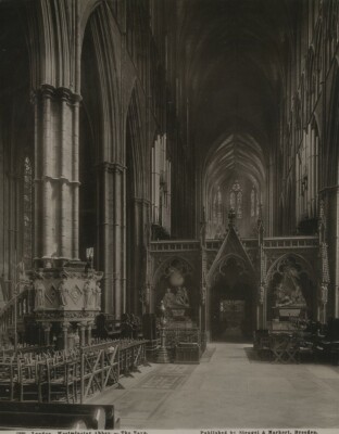 Vereinigtes Königreich London Westminster Abbey the Nave Old Stengel Photo 1897