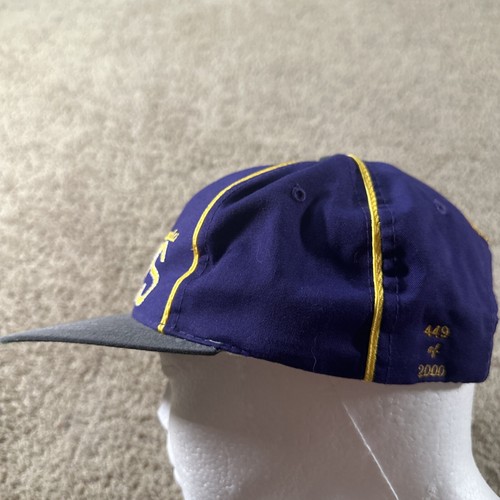 Vtg L.A. Lakers Hat Cap Men Purple The Game L.E. 449 Of 2000 Collectors Series - Picture 4 of 11