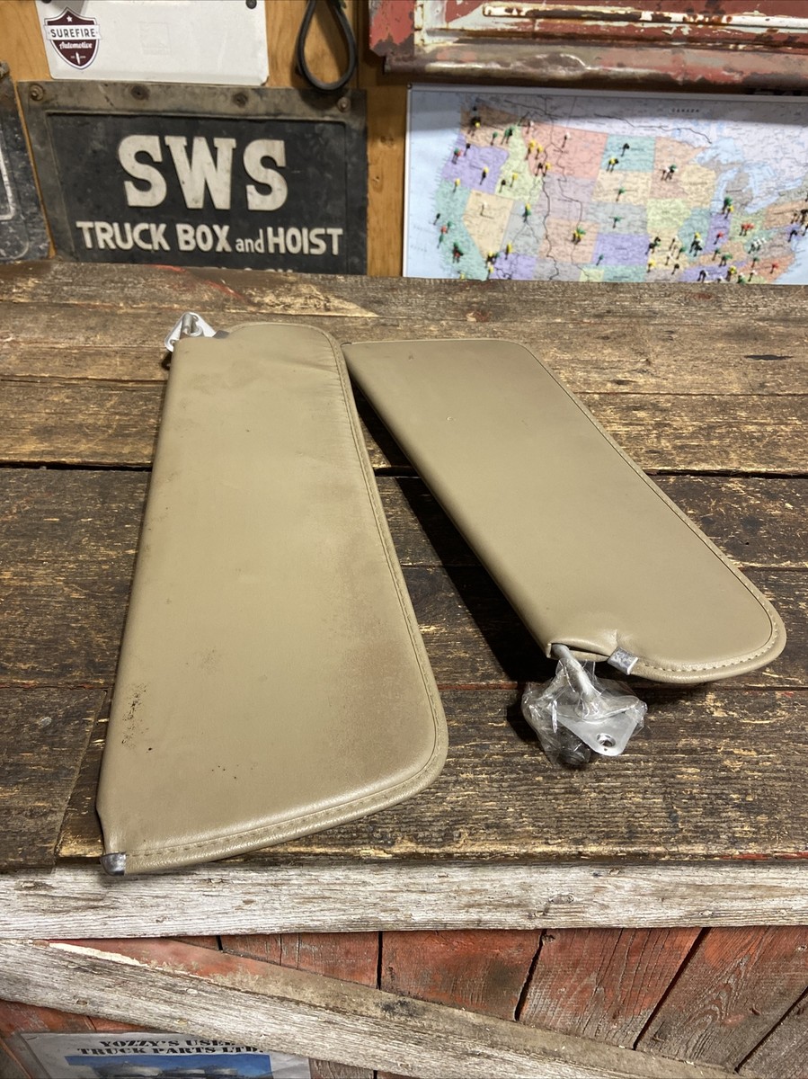 SET OF TAN SUN VISORS 1989-1993 FIRST GEN CUMMINS DODGE RAM 150