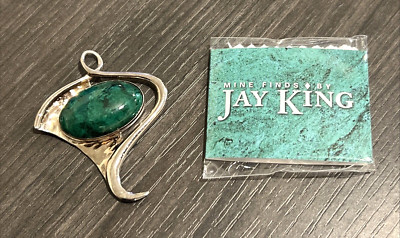 Jay King DTR .925 Sterling Silver Turquoise Pendant