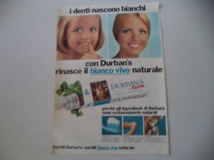 Advertising Pubblicita 1970 Dentifricio Durban S Ebay