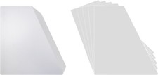 150 12" Record Bin Index Divider Cards - Sloped 12"x13-1/8" - White Eco 30mil