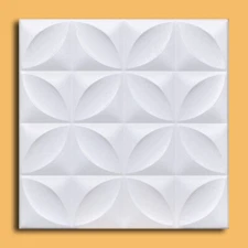 CLOSTER White, Ceiling Tiles, Glue Up, 20" x 20"  MODERN Decorative Styrofoam
