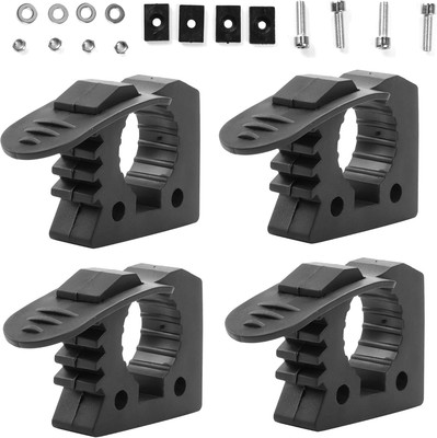 4 Pack Quick Release Rubber Clamp Mount Kit 1-1/5'' to 1-1/2'' Fist Mount Clamps M
