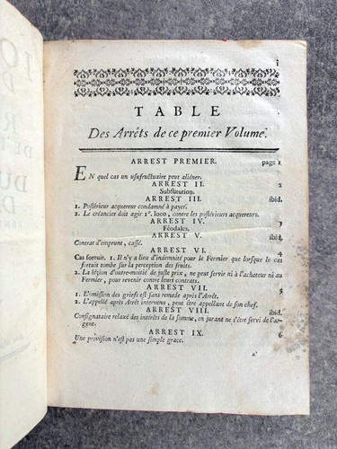 JOURNAL DU PALAIS, RECUEIL ARRETS REMARQUABLES DU PARLEMENT DE TOULOUSE. 1758-60 - Picture 4 of 24