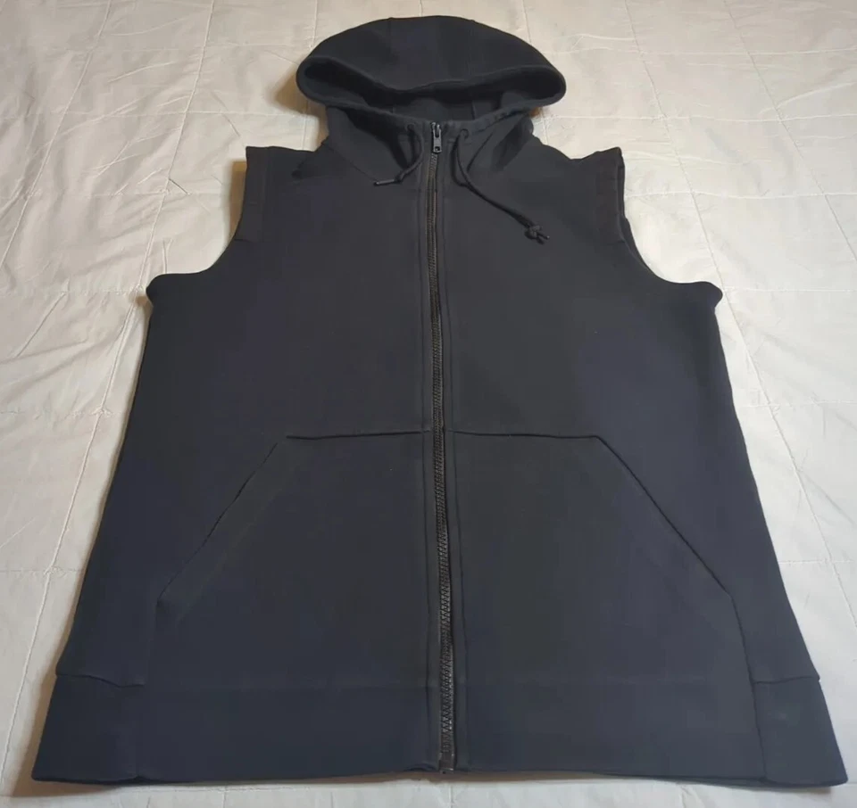 Chaleco con Capucha Peak Velocity Para Hombre Negro Atlético Metrofleece Talla Mediana  Foto 4 de 4