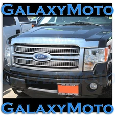 Ford F150 09-14 2014 Truck Chrome Bug Shield Deflector Hood Guard Protector Kit
