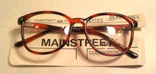 Vintage MAINSTREET 229 Demi Amber 46/20 Eyeglass Frame New/Old Stock 302