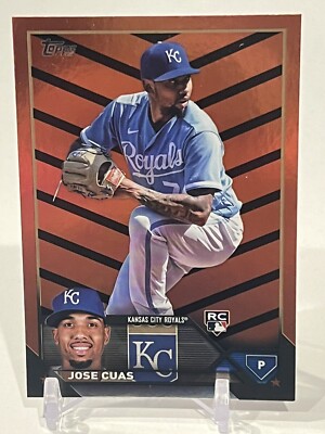 Jose Cuas RC Rookie Orange & Black Foil 2023 Topps Update #US246 KC Royals