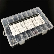 6.3V 400V 3.3uF 2200uF Electrolytic Capacitor Assortment Box Kit 24value 330pcs