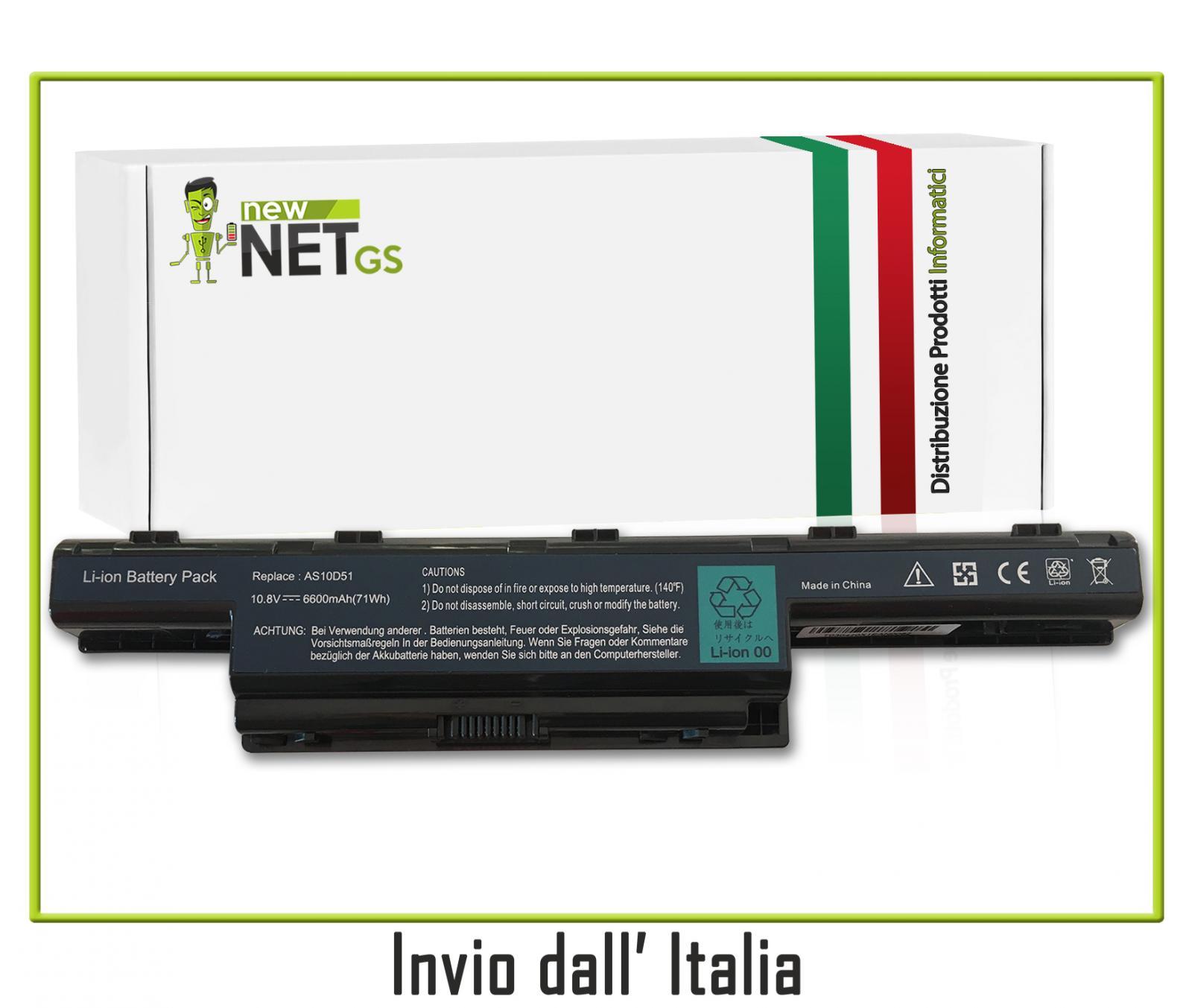 Batteria per Acer TS11SB 10,8-11,1V 6600mAh 0867