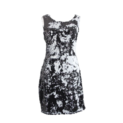 black and white glitter dress Black and White Mermaid Sequin Pageant Dresses Formal Gowns FD2400 vin –  Viniodress