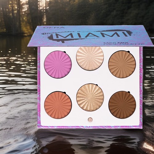 Ofra Cosmetics Bienvenidos a Miami Mini Mix Face Palette Highlighter Blush Bronz