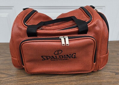 Vintage Spalding NBA Basketball Dimple Pattern DUFFLE SPORTS GYM Or GOLF BAG 