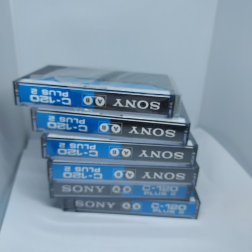 SONY C-120 PLUS 2 Blank Audio Cassette Tapes (Sealed) NOS! New! 12 Pcs In Box - Picture 10 of 20