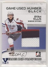 2009-10 ITG Heroes and Prospects Black Vault Sapphire 1/1 Ryan Ellis #M-43 1o3