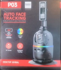 Stablllized Camera Snapshot P03 Auto Face Tracking Desktop Gimbal 360 Rotation