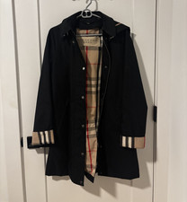 Burberry Brit Black Hooded Rain Jacket + Wool...